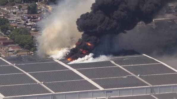 Massive Boyle Heights Warehouse Fire Triggers Shelter-in-Place Orders in Los Angeles